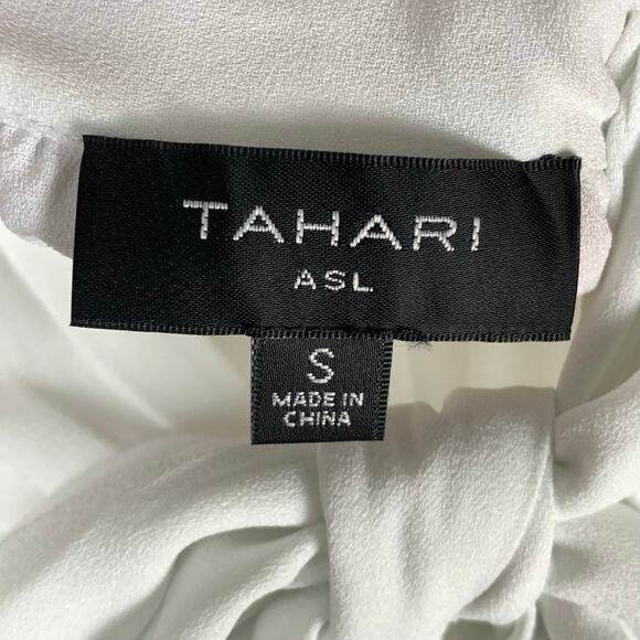 Riley & Rae White Bow Tie Sleeveless CorpCore Blouse Size S NWT - Picture 5 of 8